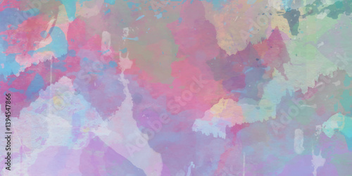 Abstract pastel colors watercolor background. Textured abstract bright watercolor stains background. Abstract artistic background print decorative art design wallpaper painting. 