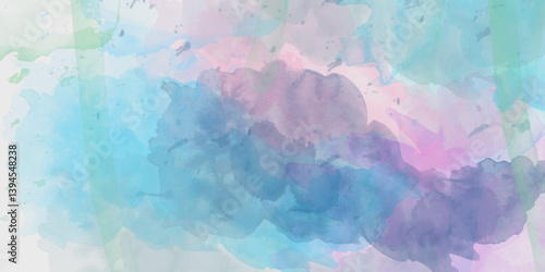 Abstract pastel colors watercolor background. Textured abstract bright watercolor stains background. Abstract artistic background print decorative art design wallpaper painting. 