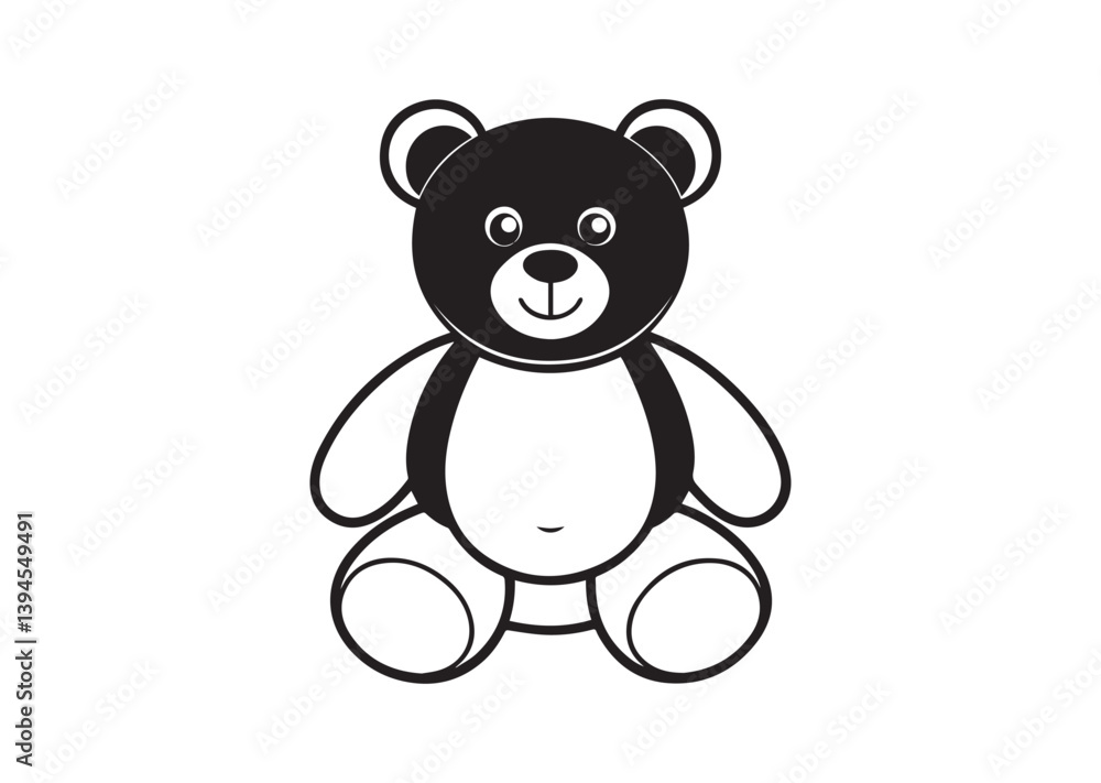 Teddy bear silhouette vector Teddy bear silhouette vector
