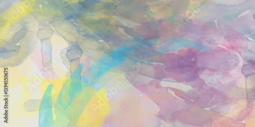 Abstract pastel colors watercolor background. Textured abstract bright watercolor stains background. Abstract artistic background print decorative art design wallpaper painting. 