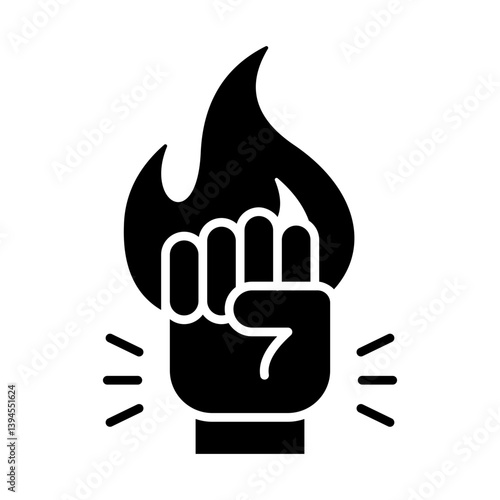 Spirit Glyph Icon Vector Illustration.