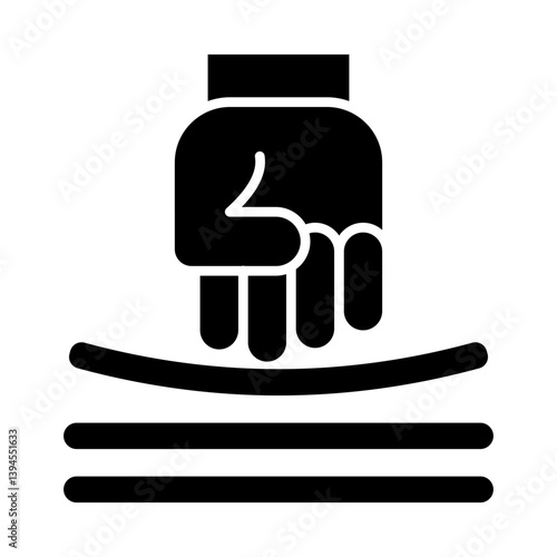 Resilience Glyph Icon Vector Illustration. 