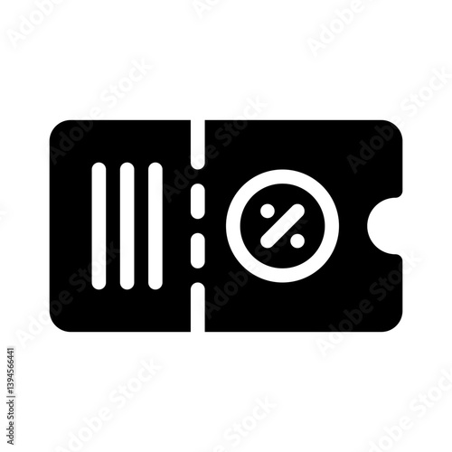coupon glyph icon