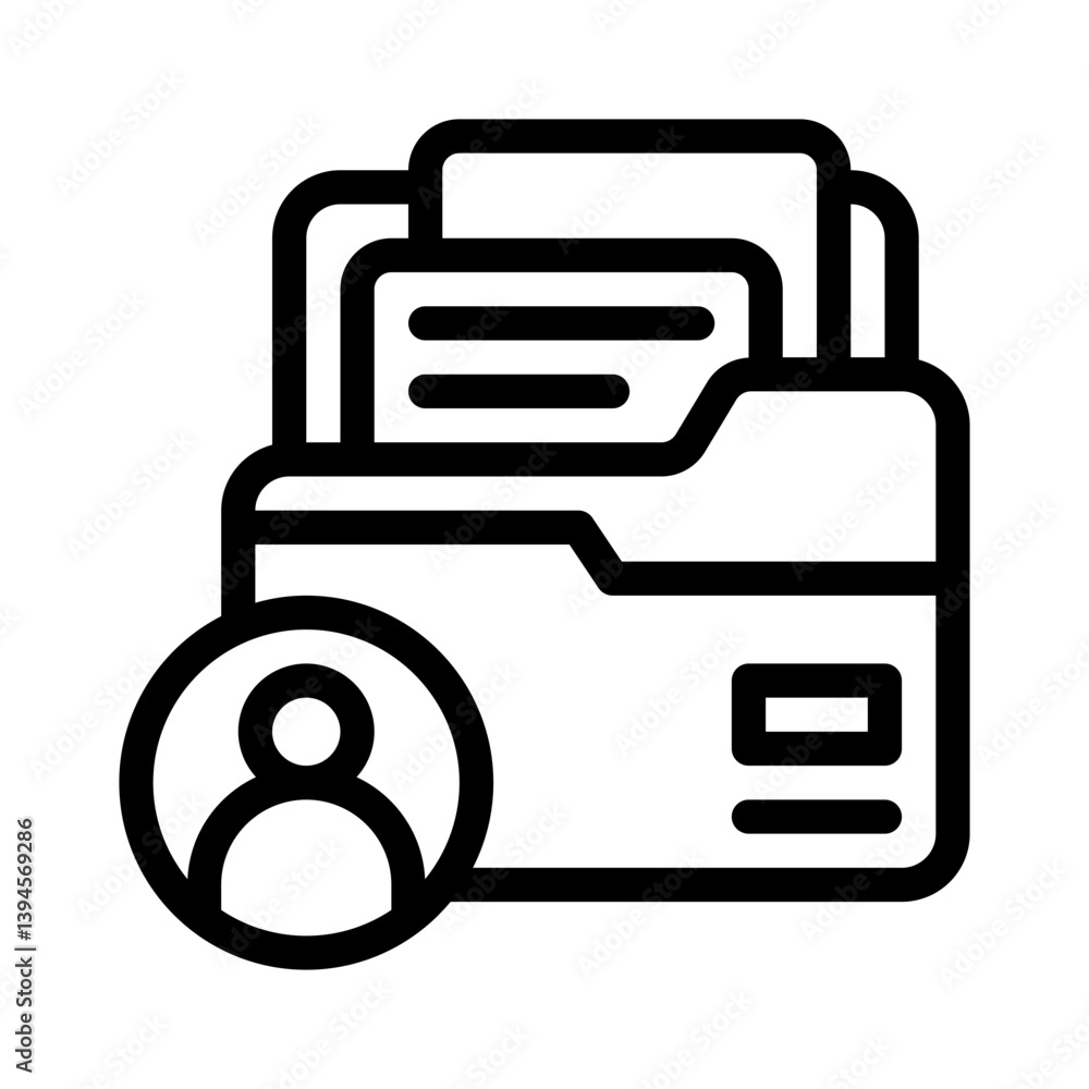 portfolio line icon portfolio line icon