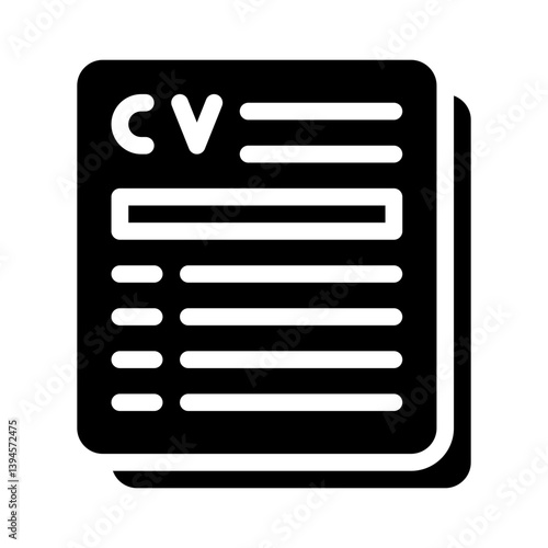 summary glyph icon