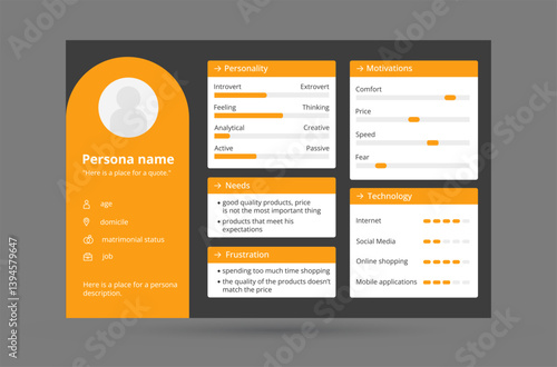 UX persona template.