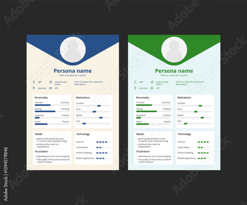UX persona template.