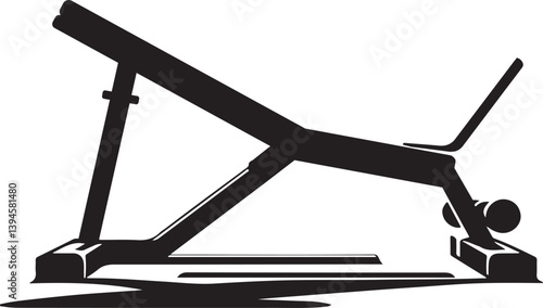 Ab Crush Bench Vector Art illustration