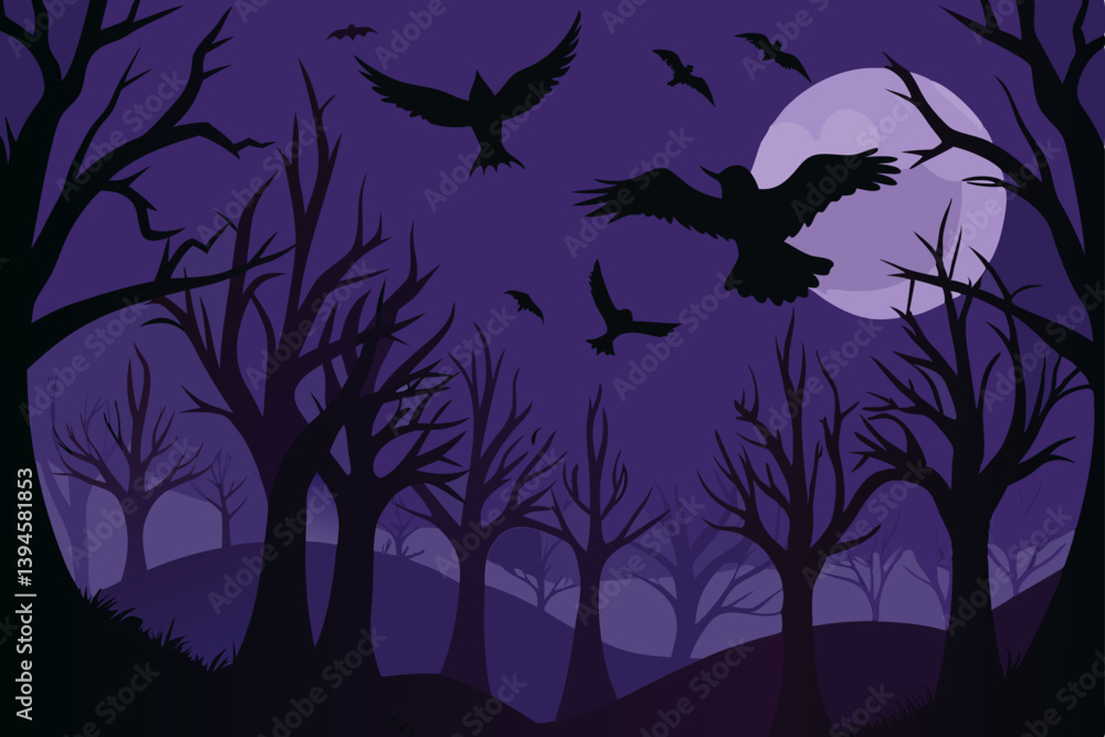 halloween night background