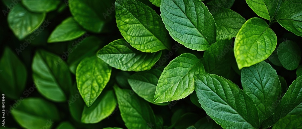 Fresh green foliage background Fresh green foliage background