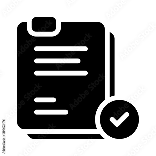 approval glyph icon