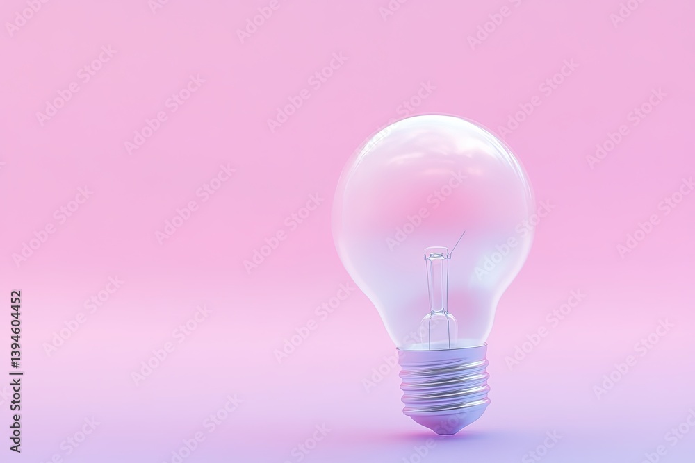 Light bulb on pink background Light bulb on pink background