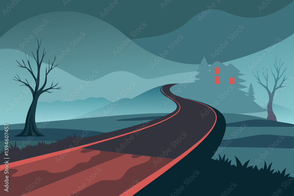 landscape with road