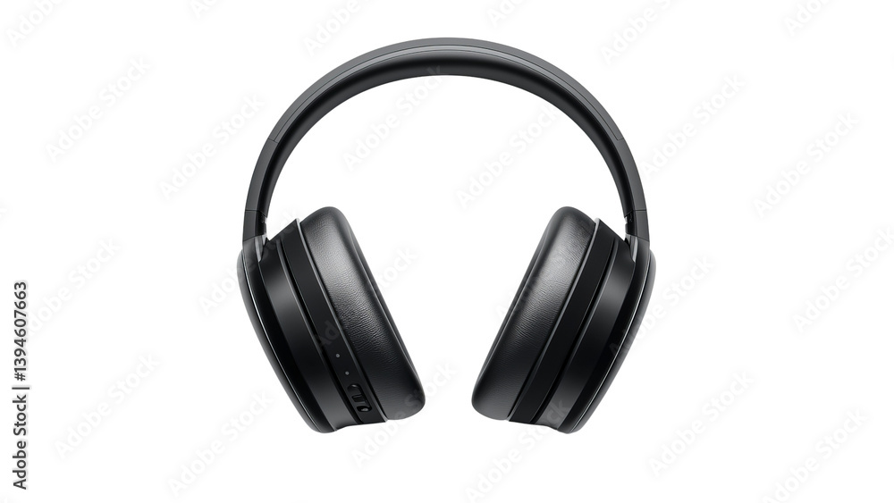 Png of Sleek black wireless headphones designed for immersive sound experience and comfort. Png of Sleek black wireless headphones designed for immersive sound experience and comfort.