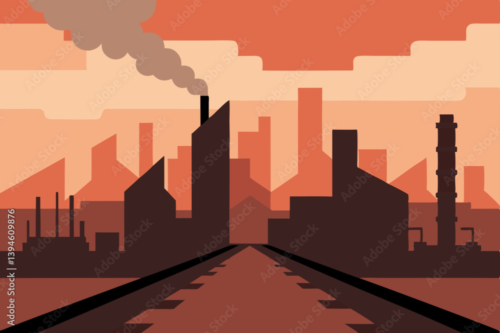 smoke from a factory