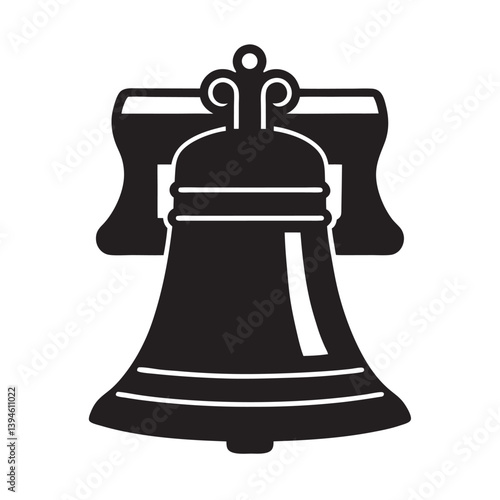 Liberty Bell Vector for USA History and Freedom Symbols