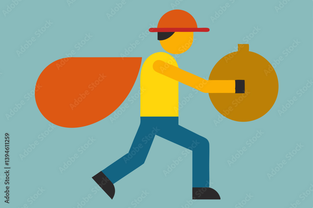 construction worker with helmet