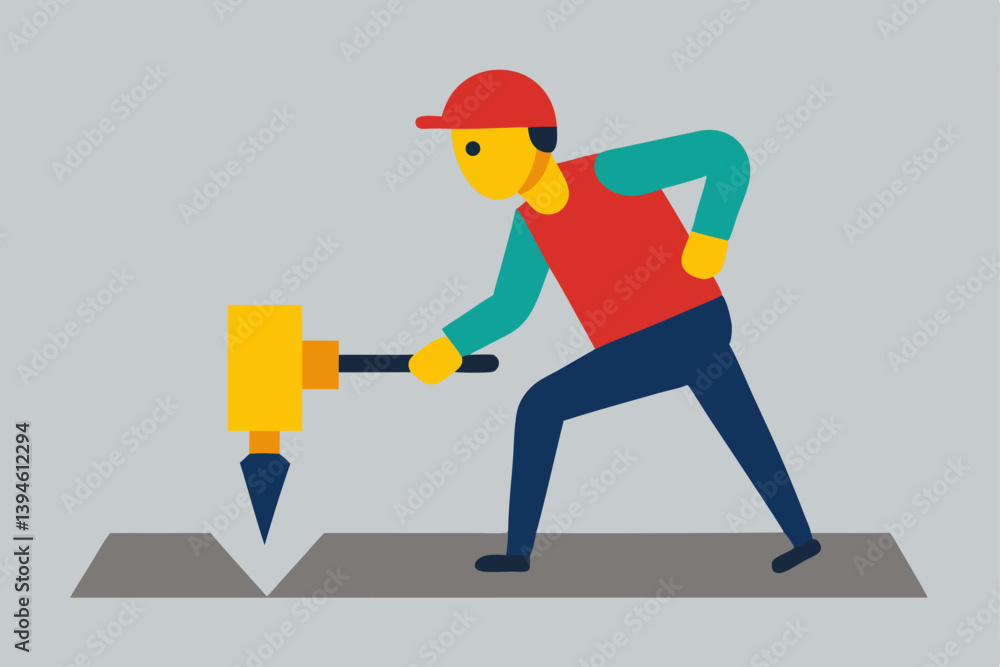 worker with a wrench on a ladder