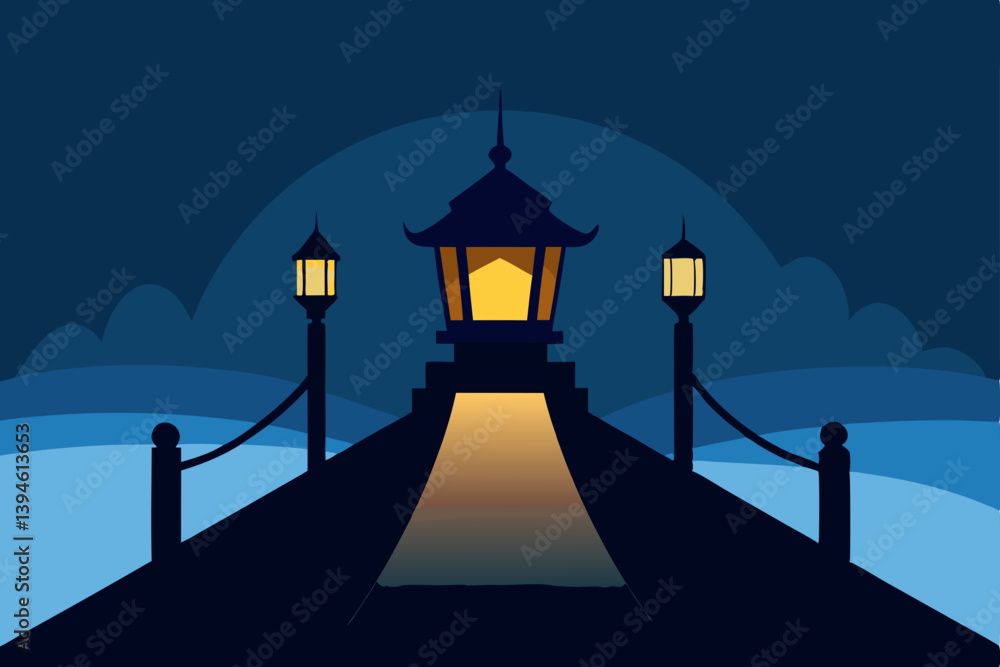 lighthouse in the night