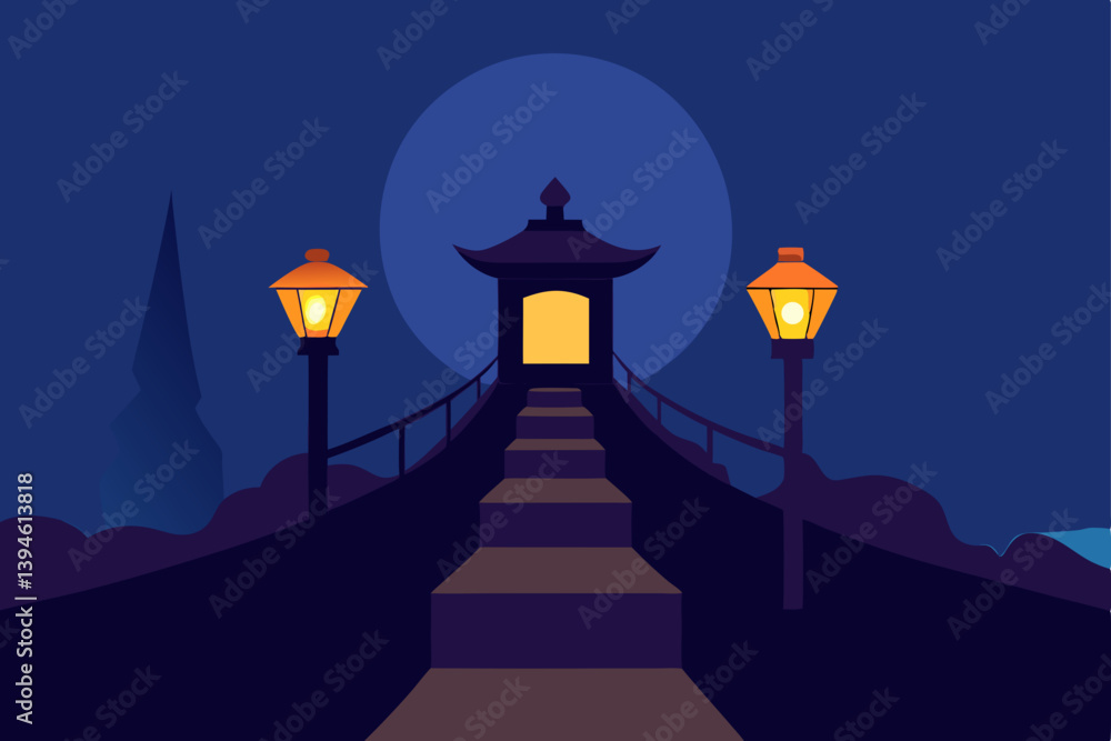 silhouette of a man on the roof