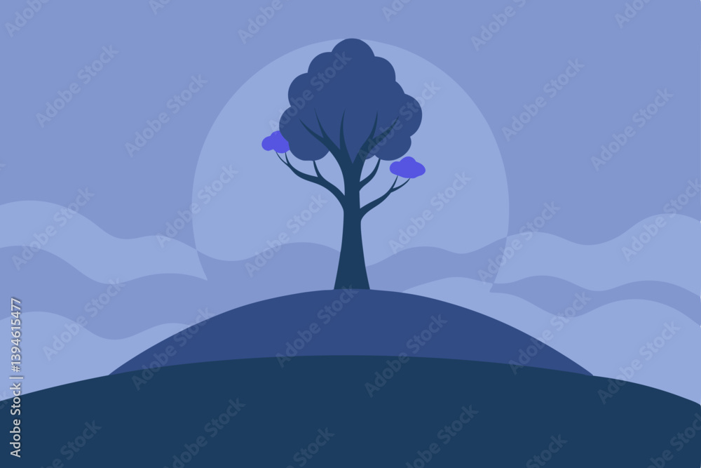vector illustration of a tree