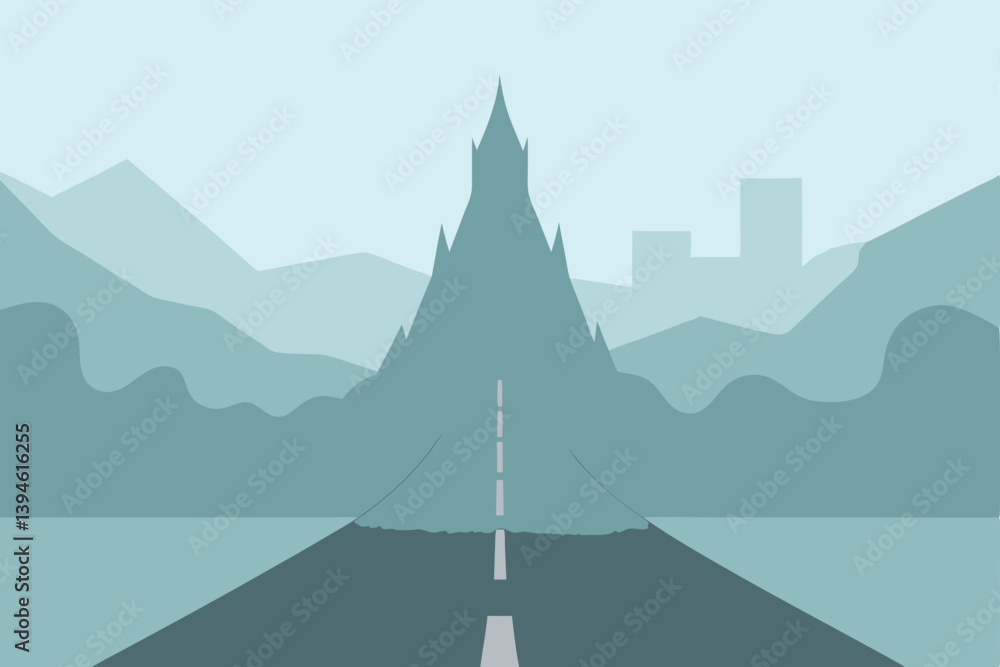 road in mountains