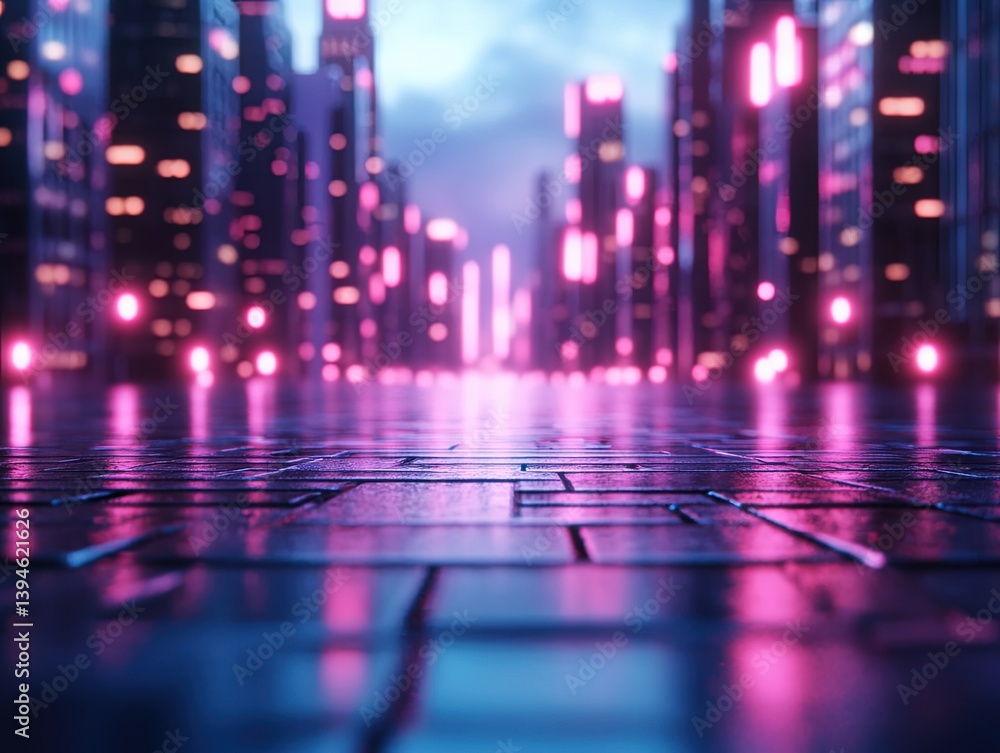 Fototapeta premium City street at night