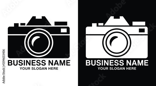 Camera Frame Logo Bold Black Focus Photographers