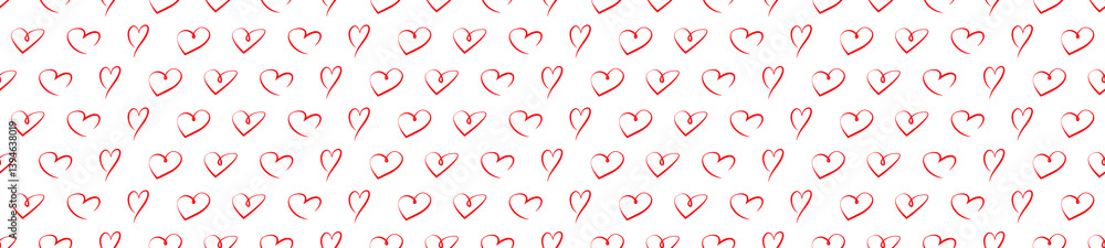 Red heart seamless pattern Red heart seamless pattern