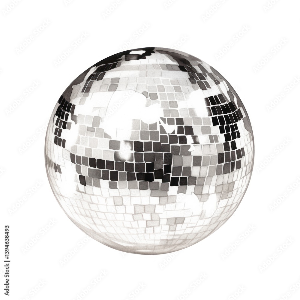 Fototapeta premium Coquette disco ball glitter sphere style.