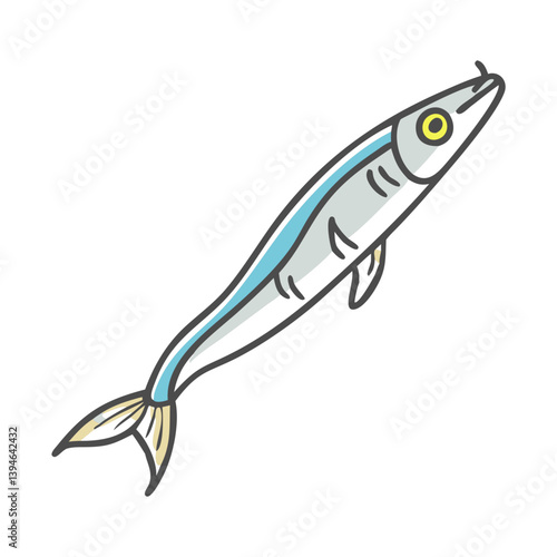 anchovy icon, anchovy vector illustration-simple illustration of anchovy, perfect for anchovy logos and icons