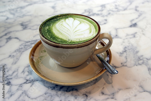 Obraz na płótnie matcha latte w salonie