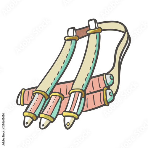 bandoliers icon, bandoliers vector illustration-simple illustration of bandoliers, perfect for bandoliers logos and icons