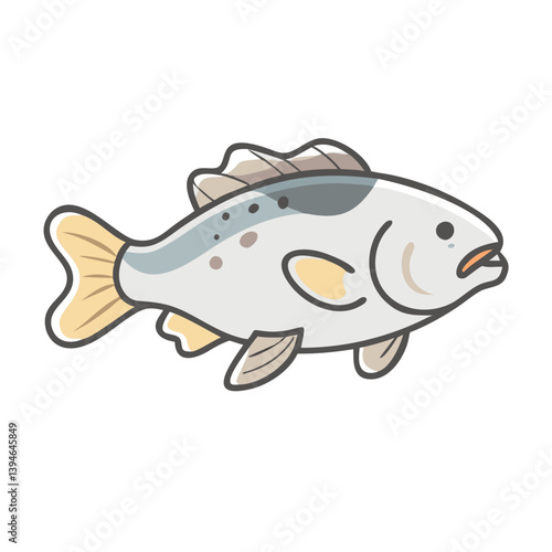 barramundi icon, barramundi vector illustration-simple illustration of barramundi, perfect for barramundi logos and icons