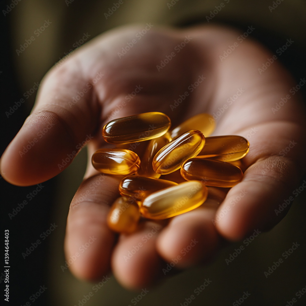 Pills in hand close-up. Multicolored medical capsules. Pills in hand close-up. Multicolored medical capsules.