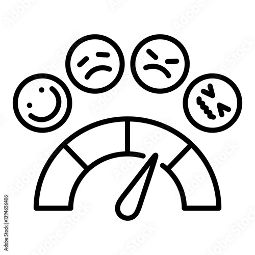Emotional regulation conceptual icon, symbolizing emotional control, emotion management, self regulation and emotional balance. Perfect for self help, psychology and academic content. 
