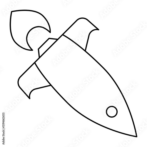Space Rocket icon vector,Rockets of different shapes. Spaceships , linear icon collection. Space Industry.