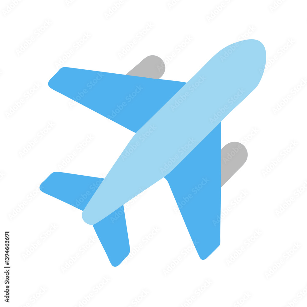 Obraz premium Airplane Icon Design for Coloring Pages
