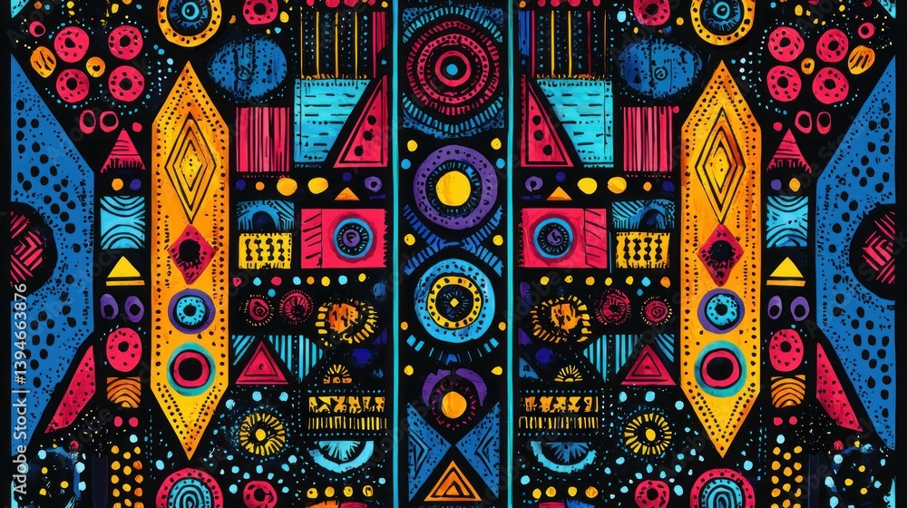 Vibrant geometric pattern Vibrant geometric pattern