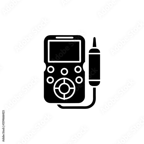 creative details multimeter icon vector illustration