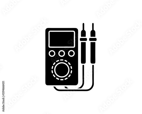 creative details multimeter icon vector illustration