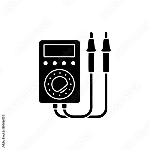 creative details multimeter icon vector illustration