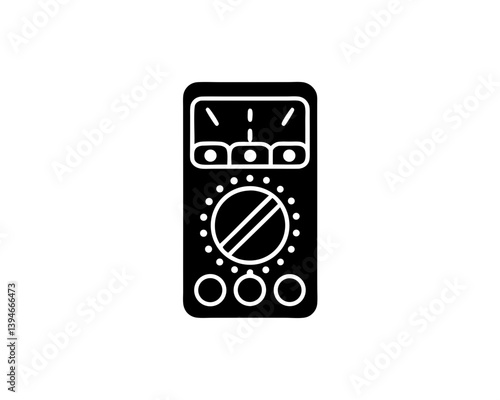 creative details multimeter icon vector illustration