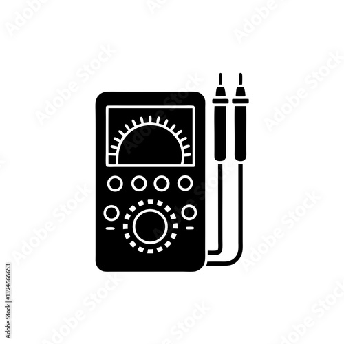 creative details multimeter icon vector illustration