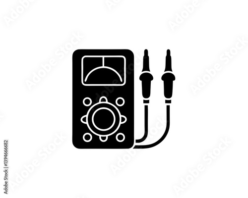 creative details multimeter icon vector illustration