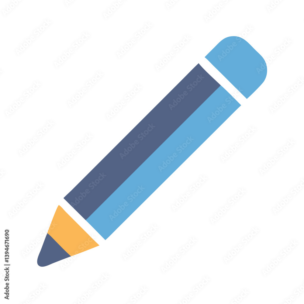 Pencil Icon Outline Coloring Book Page Line Art Drawing Set White Background Pencil Icon Outline Coloring Book Page Line Art Drawing Set White Background