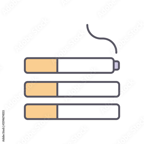 Smoking vector icon stock illustration