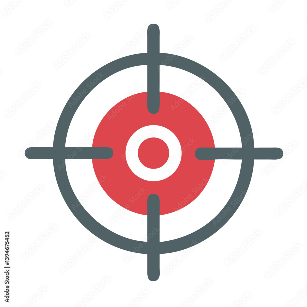 Target Icon Outline Coloring Book Page Line Art Drawing Set White Background Target Icon Outline Coloring Book Page Line Art Drawing Set White Background