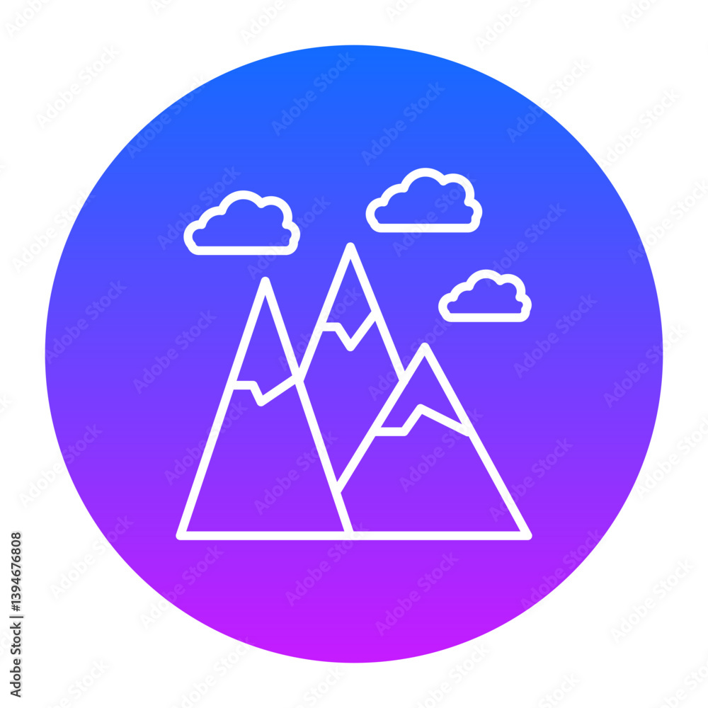 Mountains Icon Mountains Icon