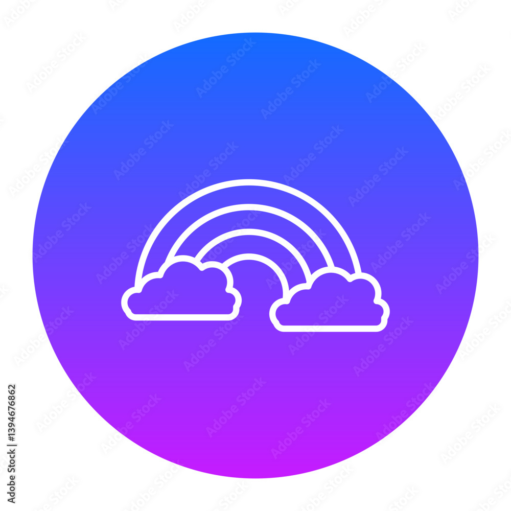 Fototapeta premium Rainbow Icon